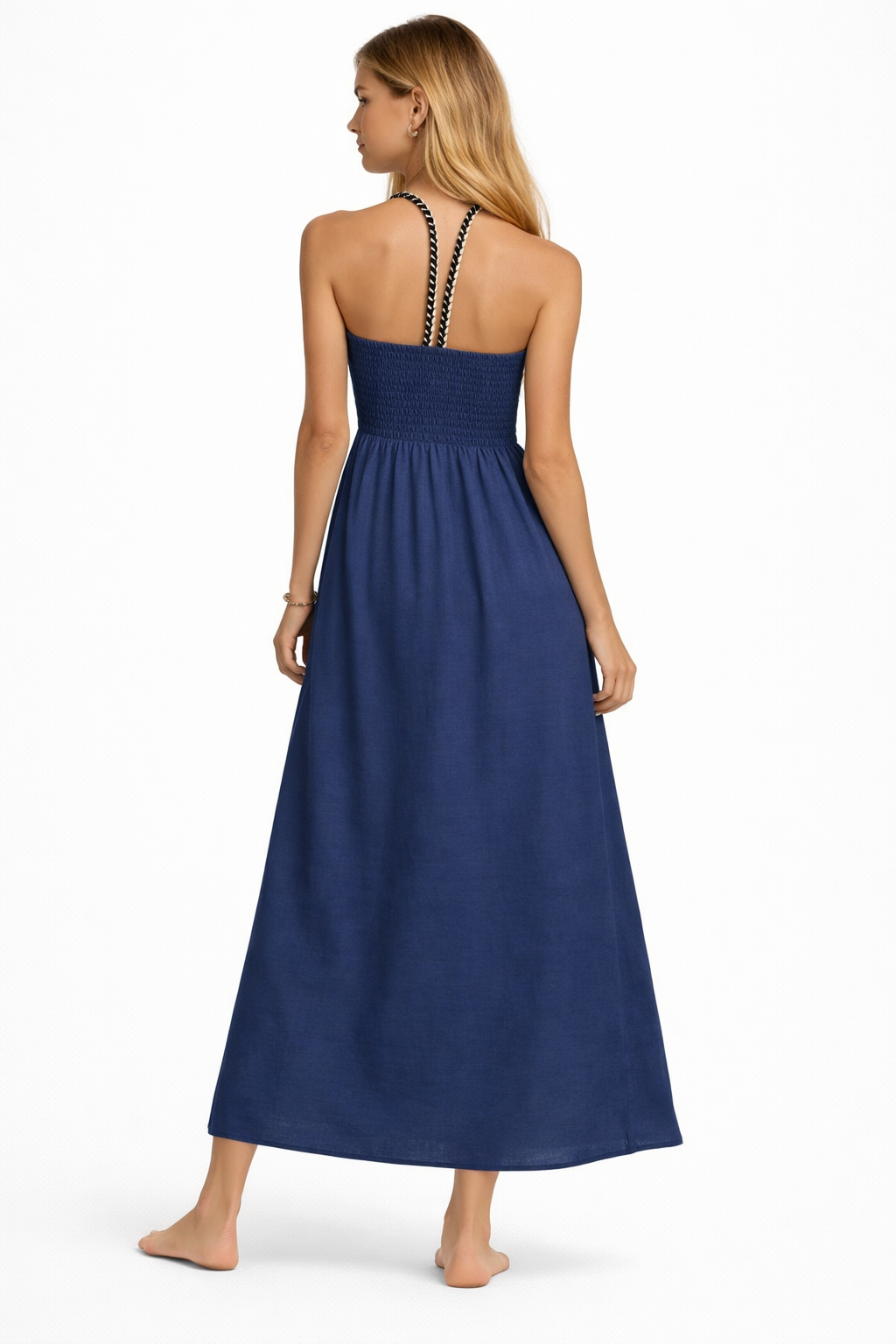 Linen/Cotton/Viscose Dress # 551 (Navy)