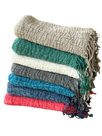 Wrinkled Cotton Shawl