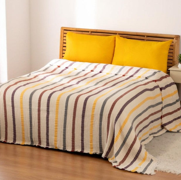 Stripe Yellow 86"*95" King