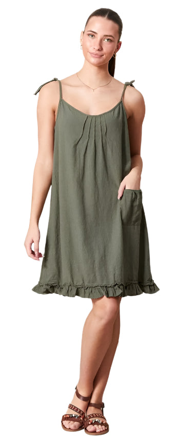 Linen/Cotton Blend Dress # 5657