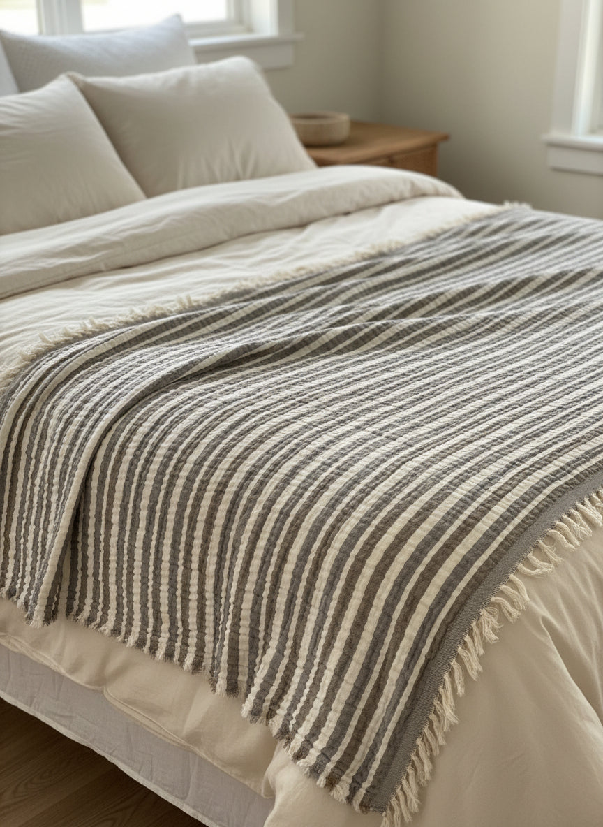 Single Throw 75” X 90” (Stripe)