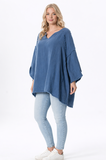 Muslin Over Size Blouse # 51211