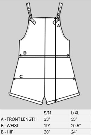 Linen Short Overall #4510