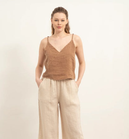 Pure Linen Blouse #3530