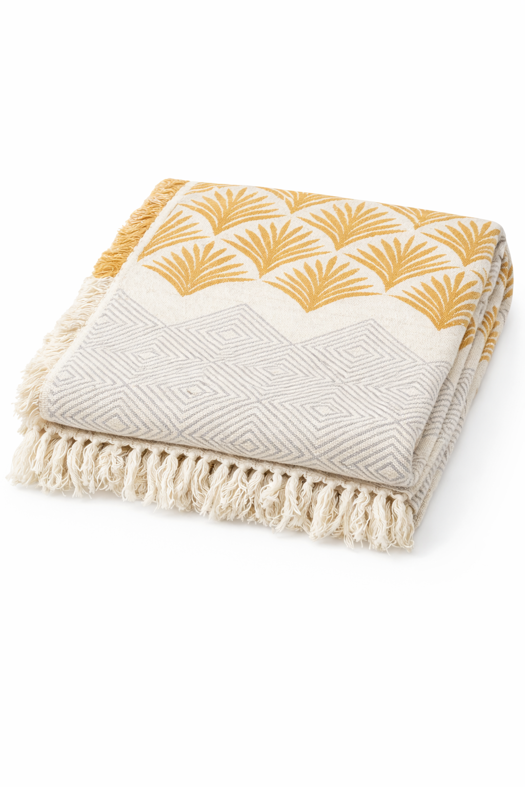 Crinkled-Cotton Throw