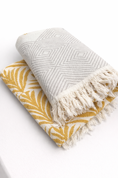 Crinkled-Cotton Throw