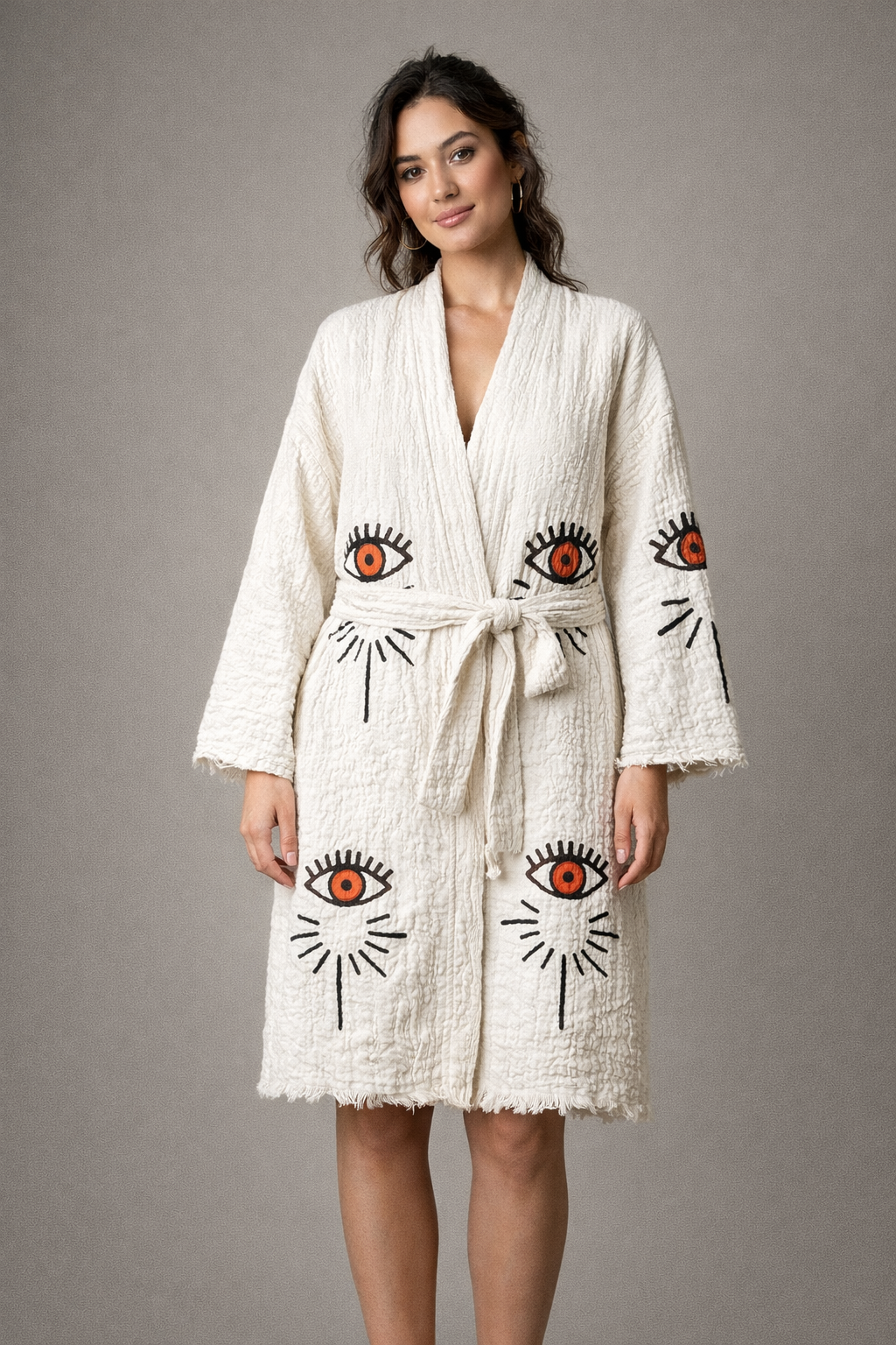 Red Eye-Design with Pockets