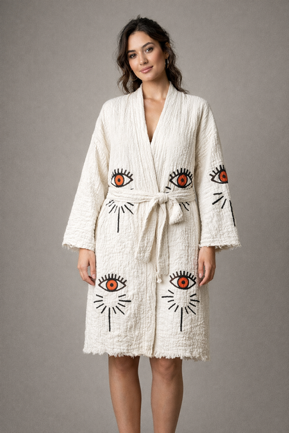 Red Eye-Design with Pockets