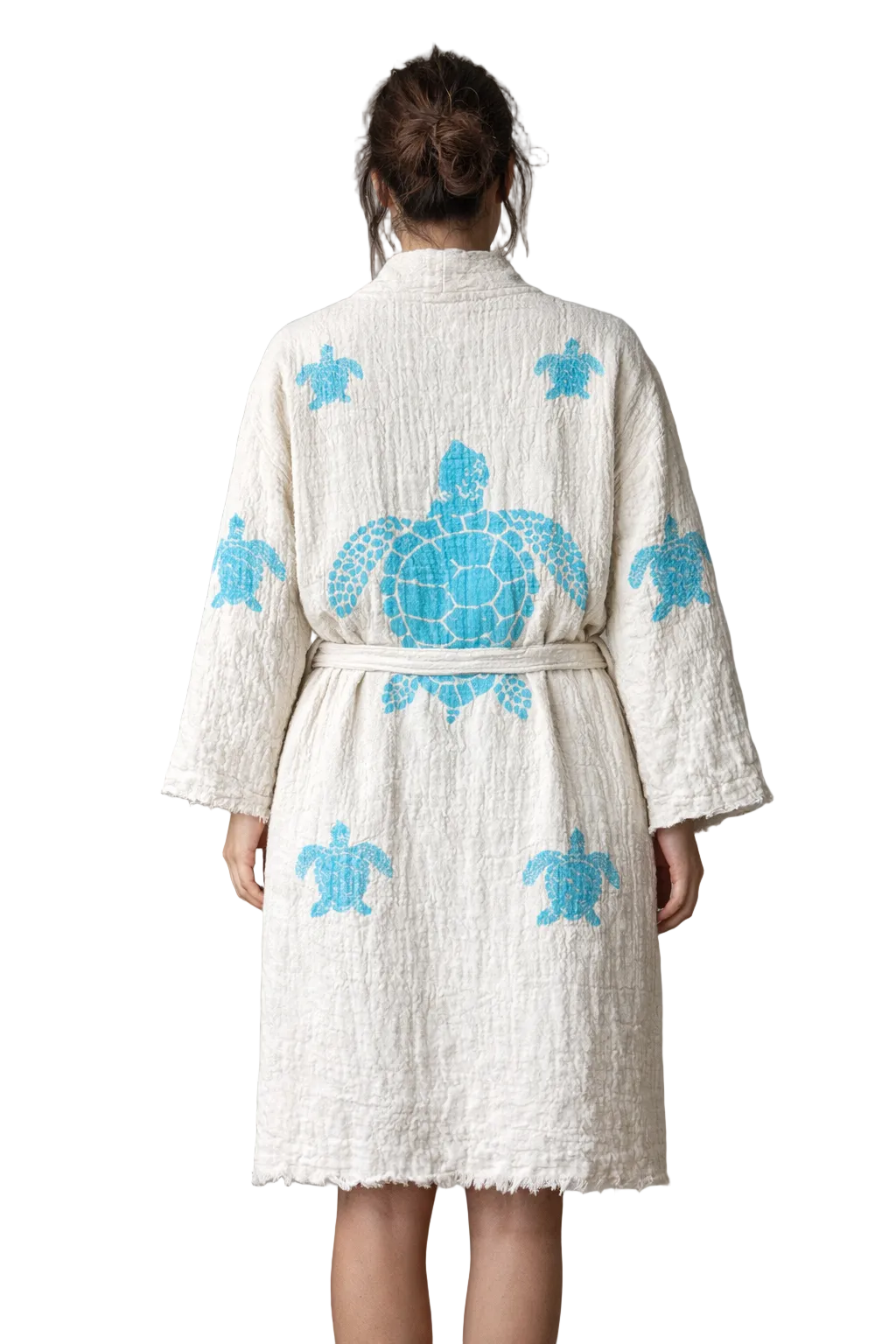 Turtle-Design Kimono with Pockets