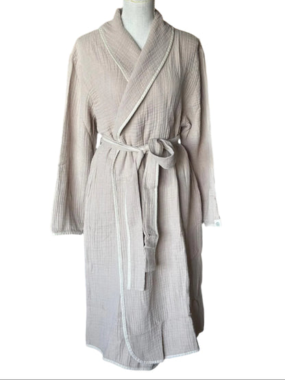 Muslin Robes Shawl Collar