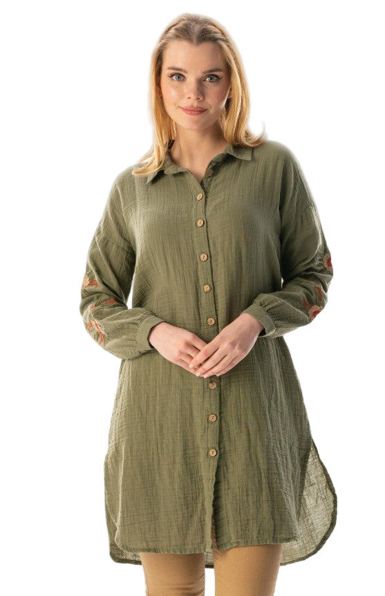 HAND EMBROIDERY TUNIC # 552