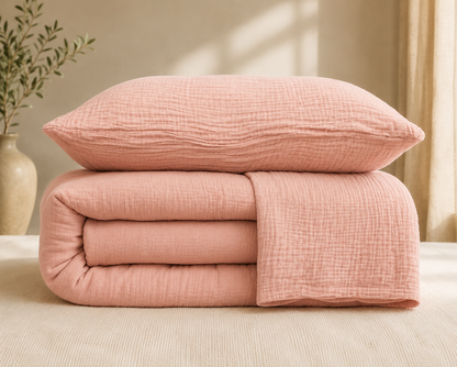 Powder Muslin Duvet Set - Queen