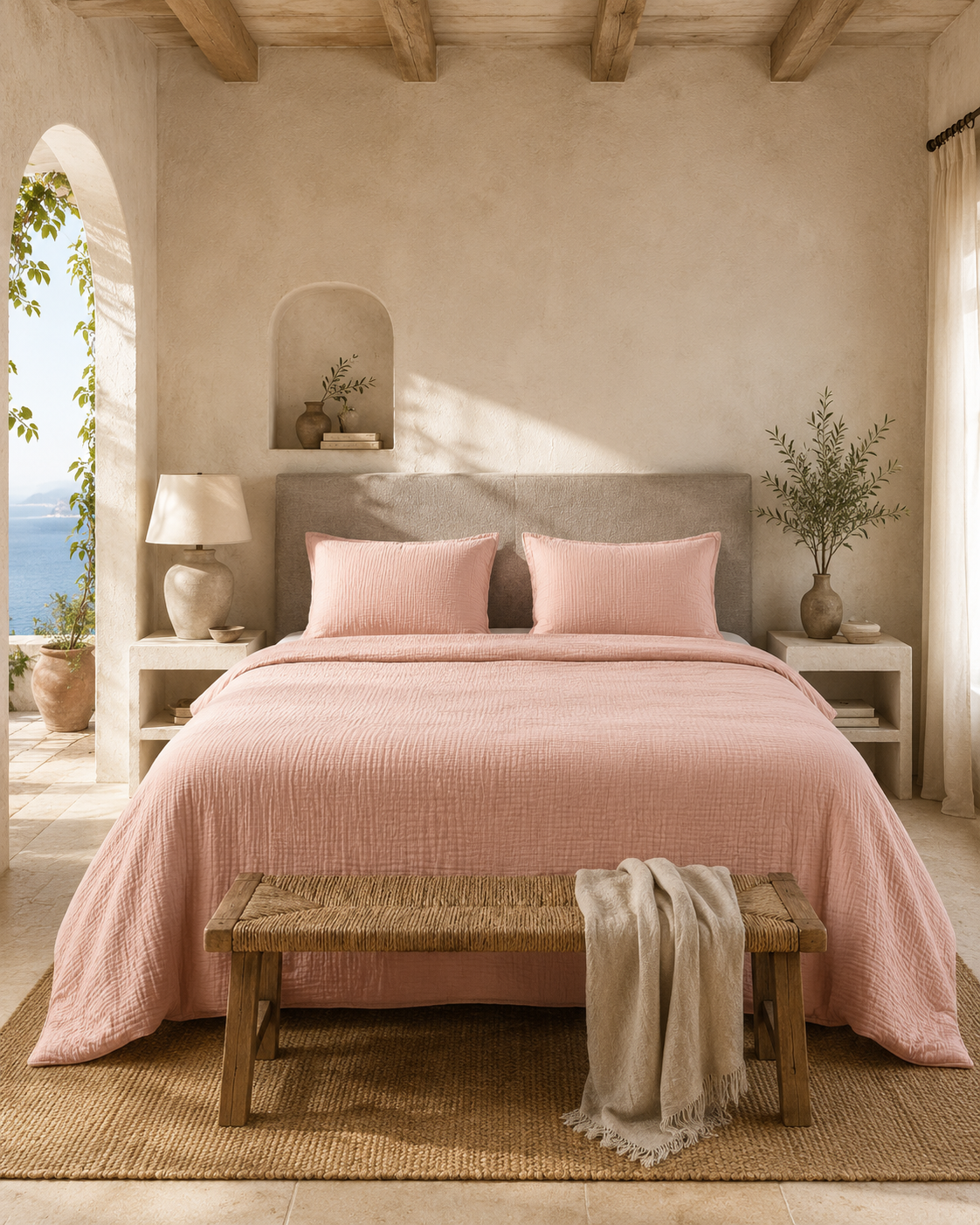 Powder Muslin Duvet Set – King