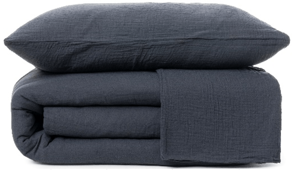 ANTHRACITE /QUEEN DUVET - Authentic Cotton
