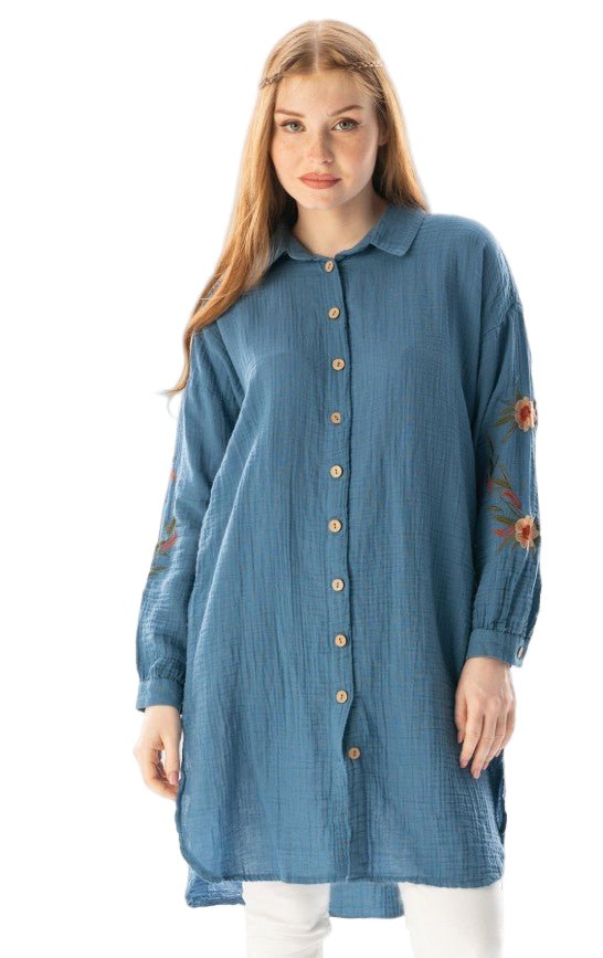 ARM EMBROIDERY TUNIC  552 - Authentic Cotton