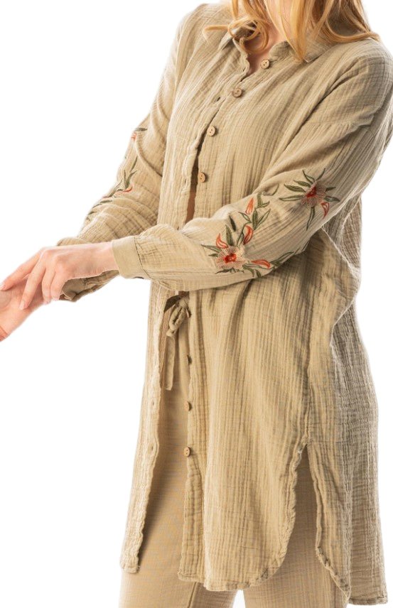 ARM EMBROIDERY TUNIC  552 - Authentic Cotton