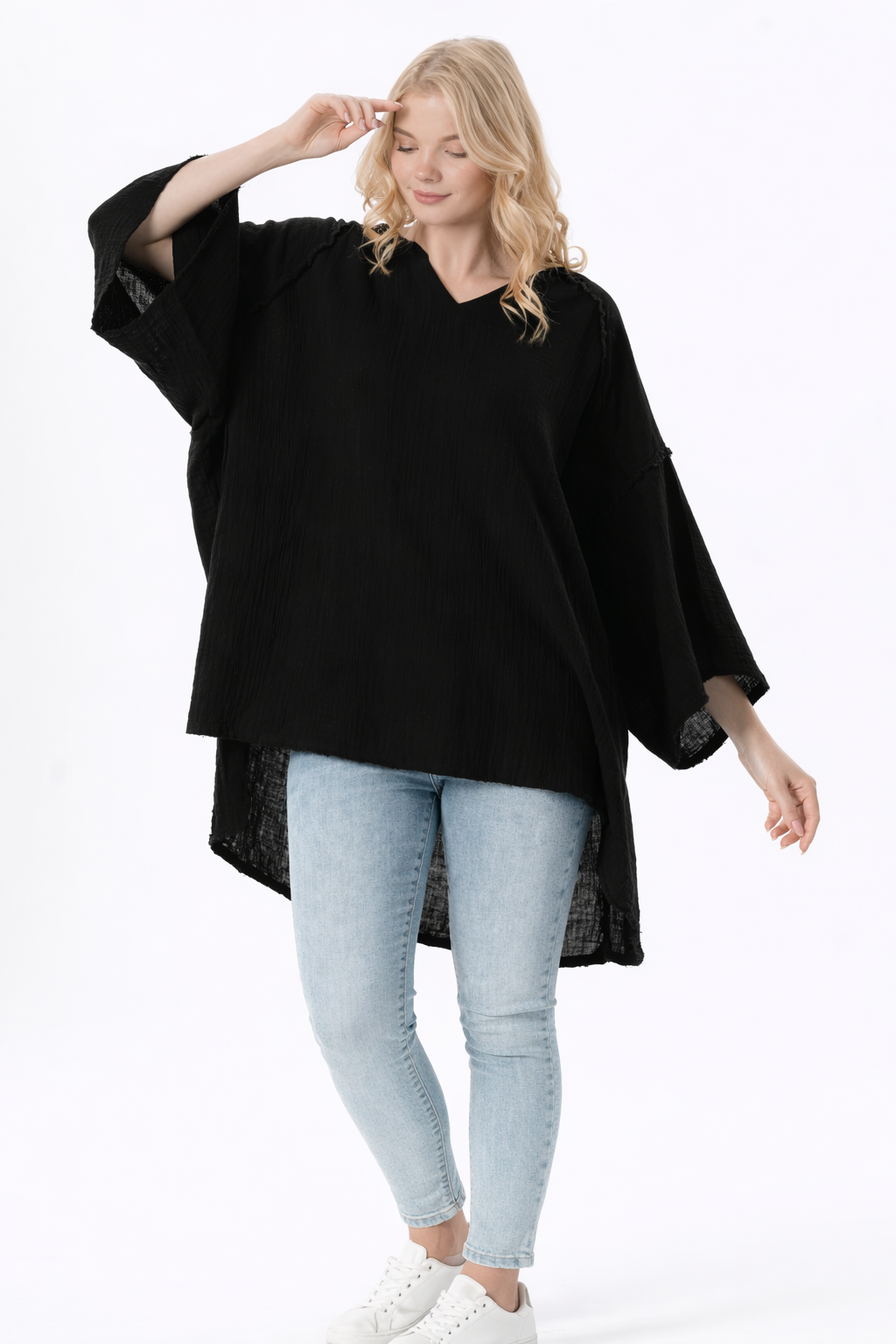 Muslin Over Size Blouse # 51211