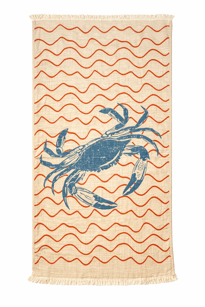Blue Crab - Design - Authentic Cotton