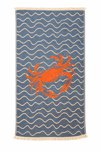Blue Crab - Design - Authentic Cotton