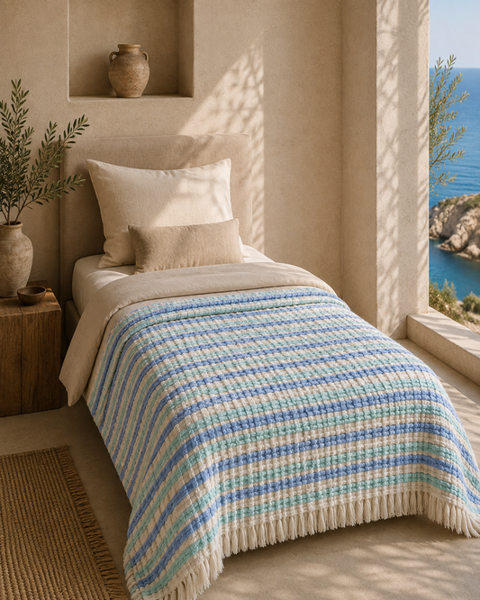 Blue_Turqoise Throw Blanket
