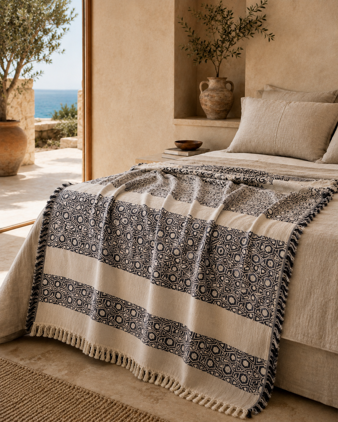 Tughra Turkish Cotton Throw