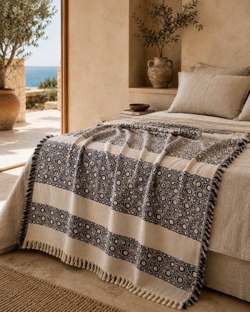 Tughra Turkish Cotton Throw