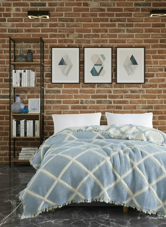 EDGE LIGHT BLUE - Authentic Cotton