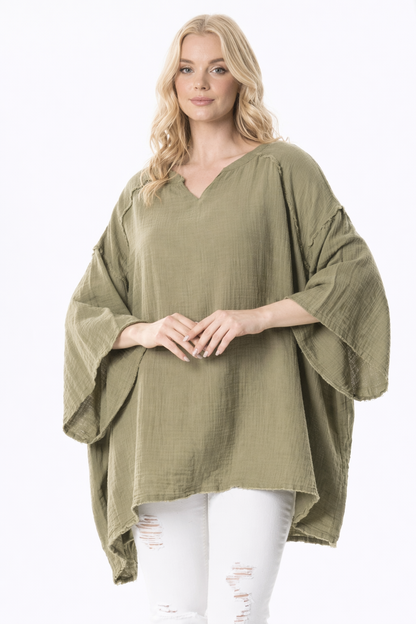 Muslin Over Size Blouse # 51211