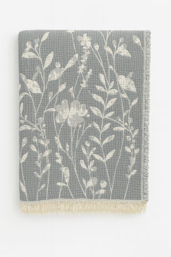 LEAF BRANCH NAVY - Authentic Cotton