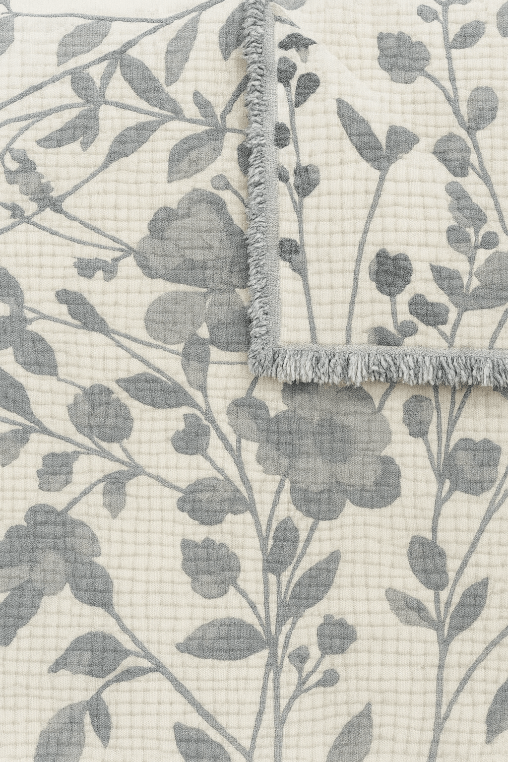 LEAF BRANCH NAVY - Authentic Cotton