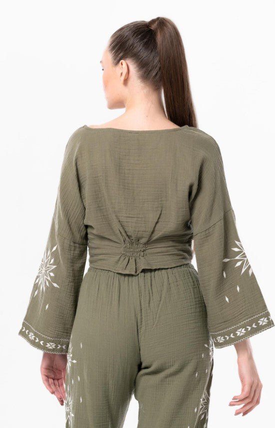 LONG SLEEVE BLOUSE  512 - Authentic Cotton