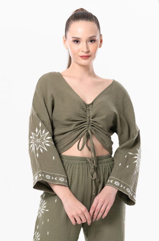 LONG SLEEVE BLOUSE  512 - Authentic Cotton