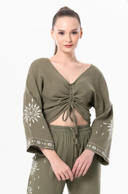 LONG SLEEVE BLOUSE  512 - Authentic Cotton