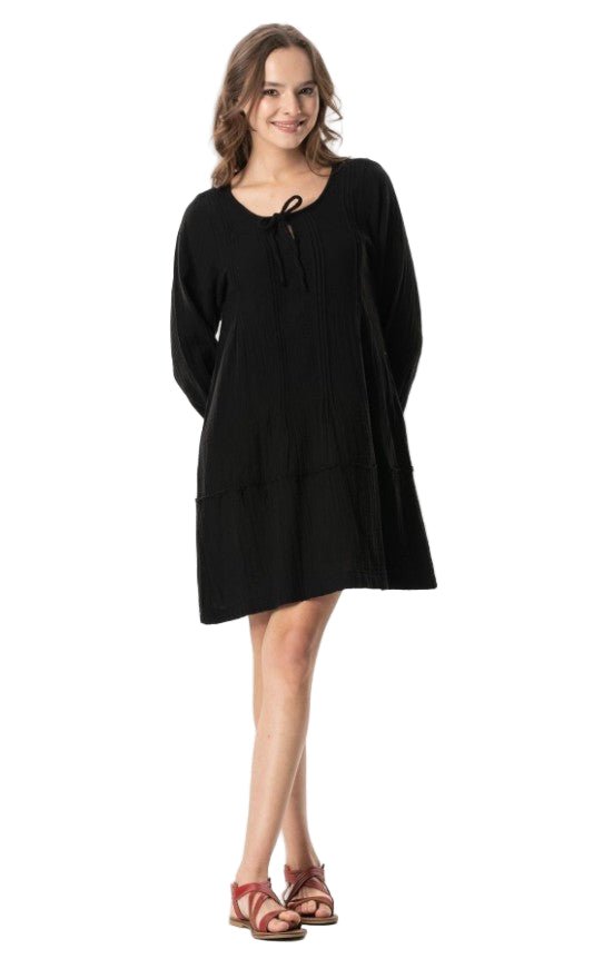 LONG SLEEVE DRESS 522 - Authentic Cotton