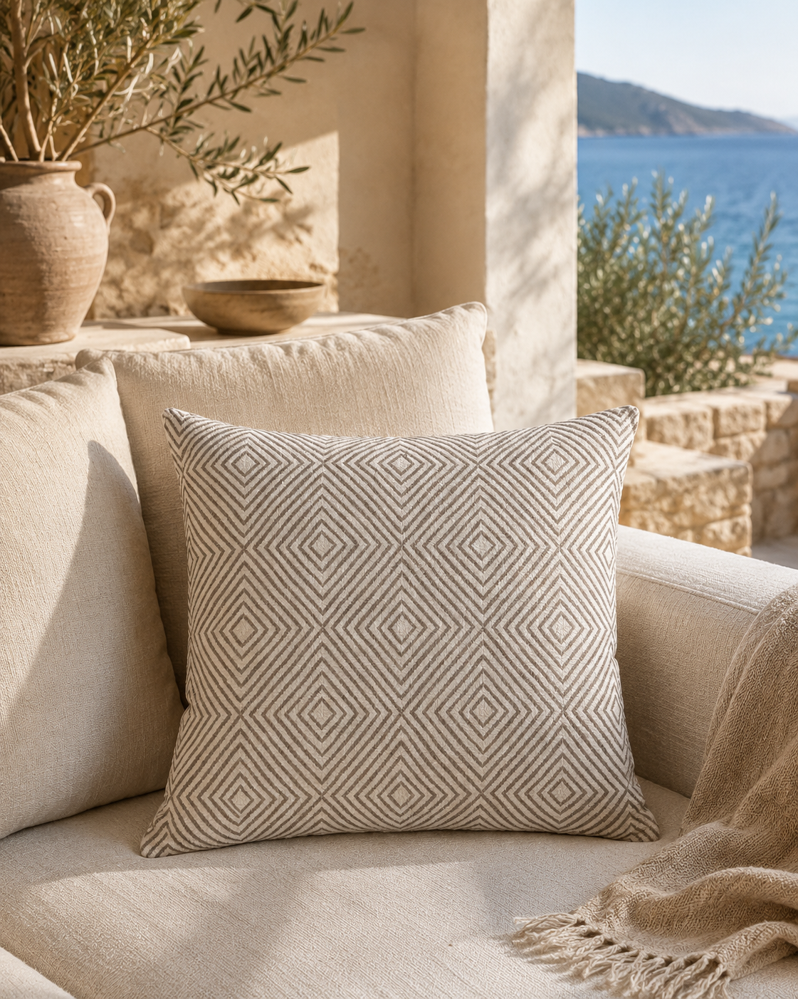 Turkish Cotton Decorative Pillow Cover