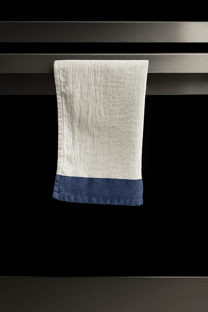 Navy Edge (Set of 4) - Authentic Cotton