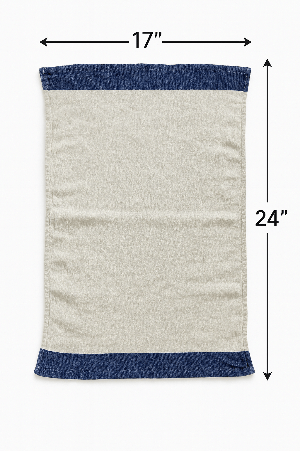 Navy Edge (Set of 4) - Authentic Cotton