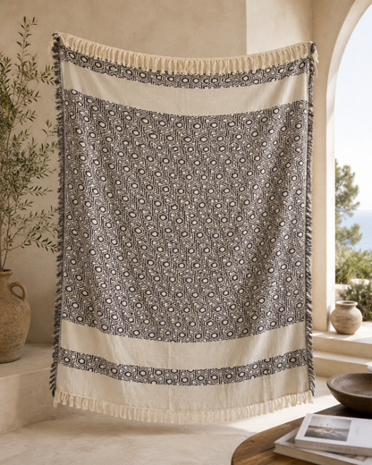 Tughra Turkish Cotton Throw