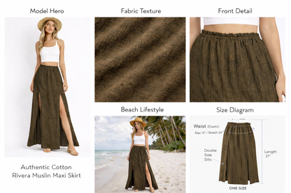 Cleopatra Muslin Skirt Cotton/Viscose #452 Oat