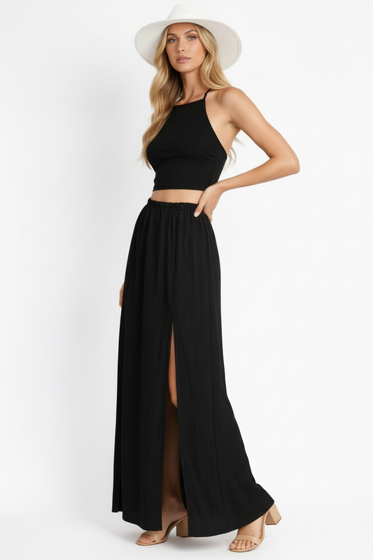 Cleopatra Muslin Skirt Cotton/Viscose #454 Blck