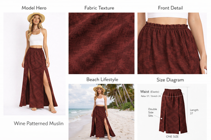 Cleopatra Muslin Skirt Cotton/Viscose #453 Mrn.