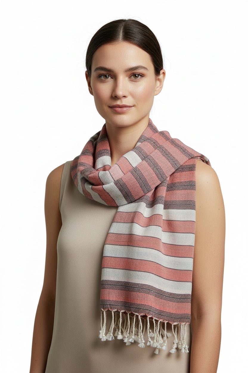 Stripe Design Wrap - Authentic Cotton
