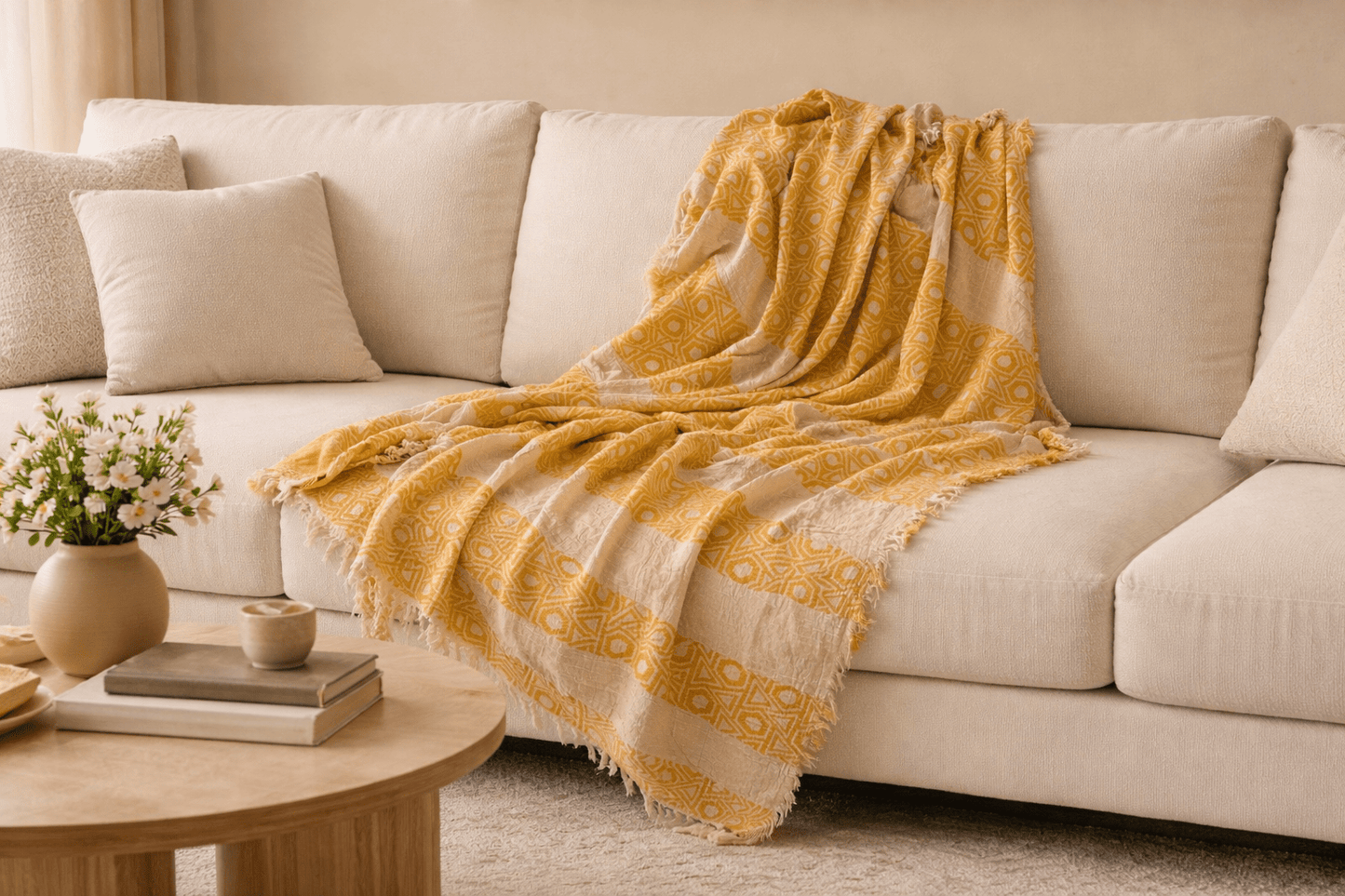 Tughra Blanket Throw - Authentic Cotton