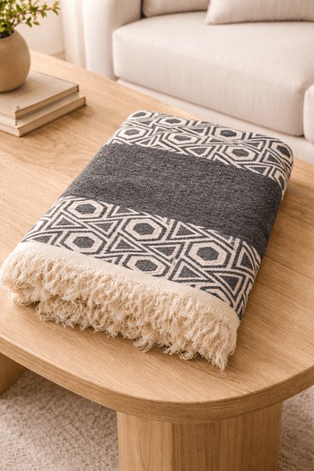 Tughra Blanket Throw - Authentic Cotton
