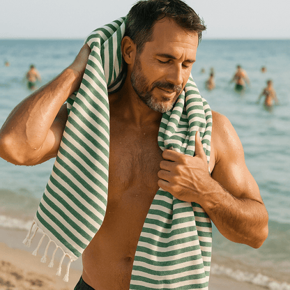 Ultra Thin 100% Turkish Cotton Towels (4) for $80 - Authentic Cotton