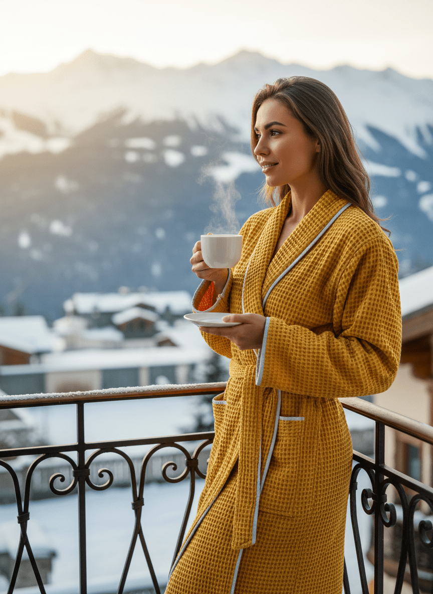 WAFFLE ROBE - Authentic Cotton