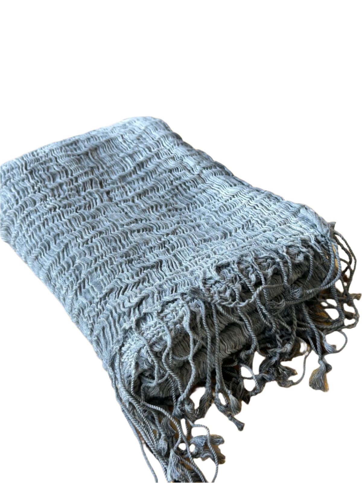 Wrinkled Cotton Shawl - Authentic Cotton